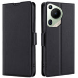 EIDERWOOD Huawei Pura 70 Ultra Flip Case i Kunstlæder m. Kortholder & Ståfunktion - Sort