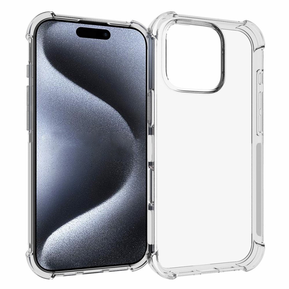 EIDERWOOD iPhone 16 Pro Fleksibelt Plastik Bagside Cover m. Kraftige Hjørner - Gennemsigtig