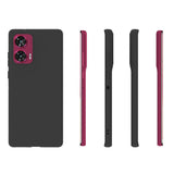 EIDERWOOD Motorola Edge 50 Fusion matt fleksibelt bakdeksel - svart