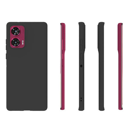 EIDERWOOD Motorola Edge 50 Fusion matt fleksibelt bakdeksel - svart