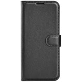 Huawei Pura 70 Pro / 70 Pro+ (Pluss) - EIDERWOOD Faux Leather Flip Cover m. Kortholder og stativfunksjon - svart