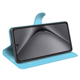 Huawei Pura 70 Pro / 70 Pro+ (Pluss) - EIDERWOOD Faux Leather Flip Cover m. Kortholder og stativ funksjon - blå