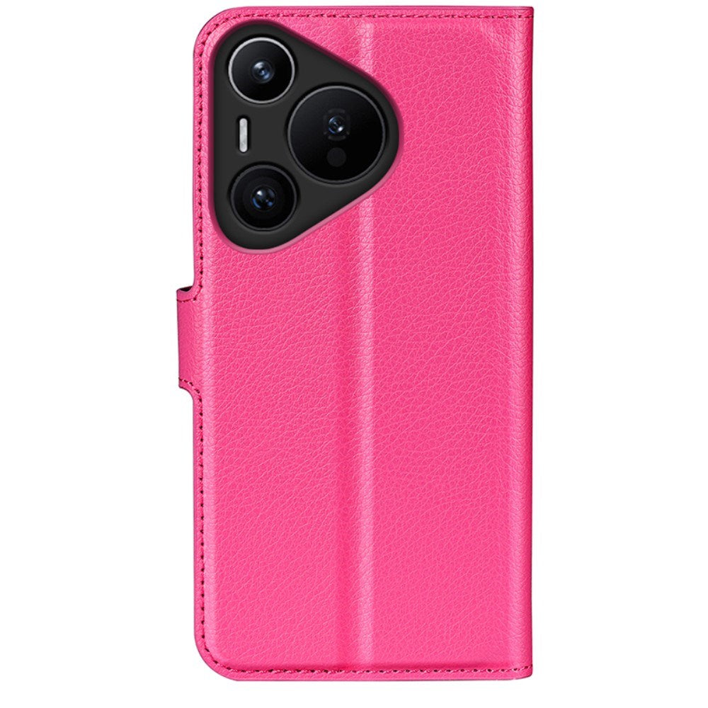Huawei Pura 70 Pro / 70 Pro+ (Pluss) - EIDERWOOD Faux Leather Flip Cover m. Kortholder og stativfunksjon - Rosa