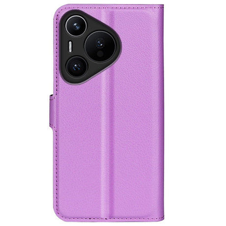 Huawei Pura 70 Pro / 70 Pro+ (Pluss) - EIDERWOOD Faux Leather Flip Cover m. Kortholder og stativfunksjon - Lilla