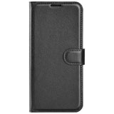 Honor 200 Lite - EIDERWOOD Faux Leather Flip Cover m. Kortholder og stativfunksjon - svart