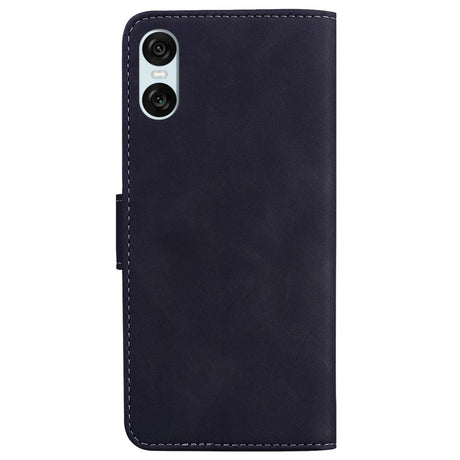 EIDERWOOD Sony Xperia 5 VI Leather Flip Cover m. Lommebok - Svart