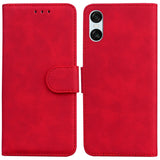 EIDERWOOD Sony Xperia 5 VI Leather Flip Cover m. Lommebok - Rød