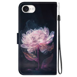 EIDERWOOD iPhone 16e Flip-deksel i kunstskinn m. Veske og stropp - Lilla Peon