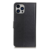 EIDERWOOD iPhone 16 Pro Max Leather Flip Cover m. Lommebok - Svart