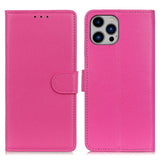 EIDERWOOD iPhone 16 Pro Max Leather Flip Cover m. Lommebok - Rosa