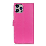 EIDERWOOD iPhone 16 Pro Max Leather Flip Cover m. Lommebok - Rosa