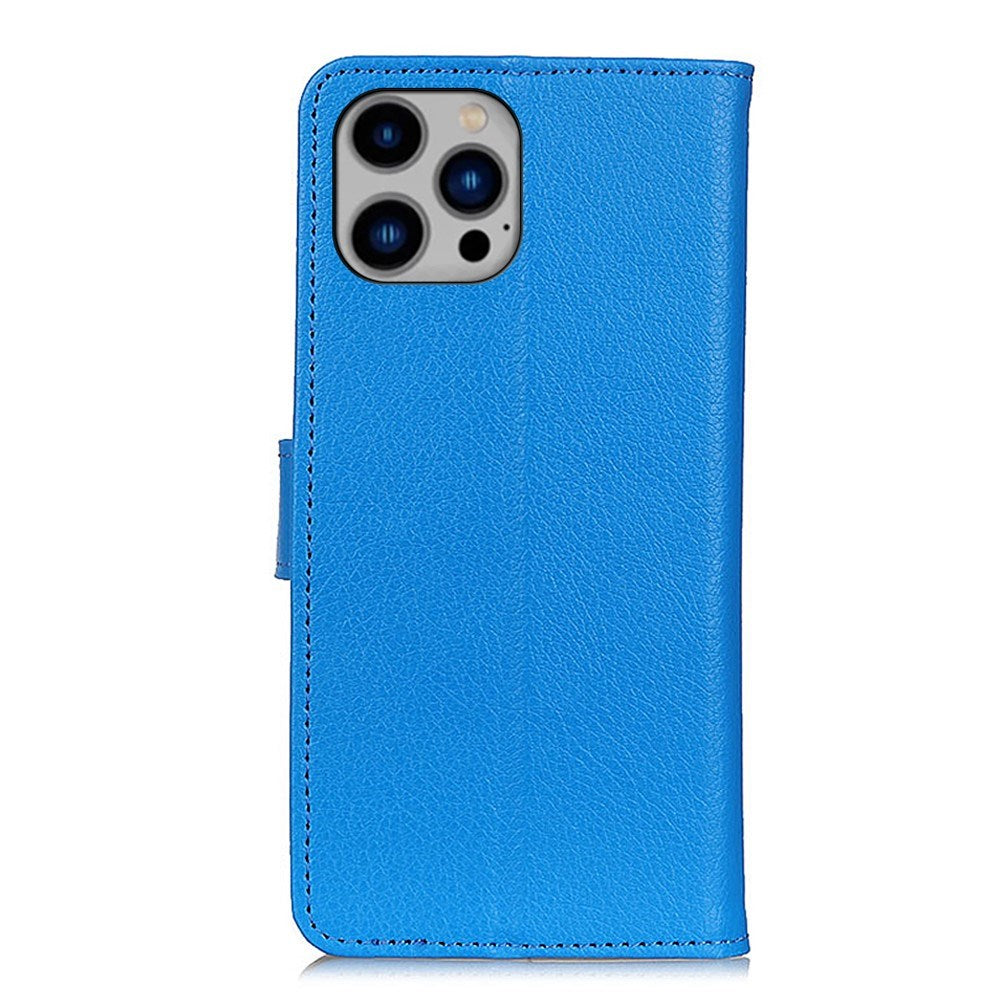 EIDERWOOD iPhone 16 Pro Max Leather Flip Cover m. Lommebok - Blå