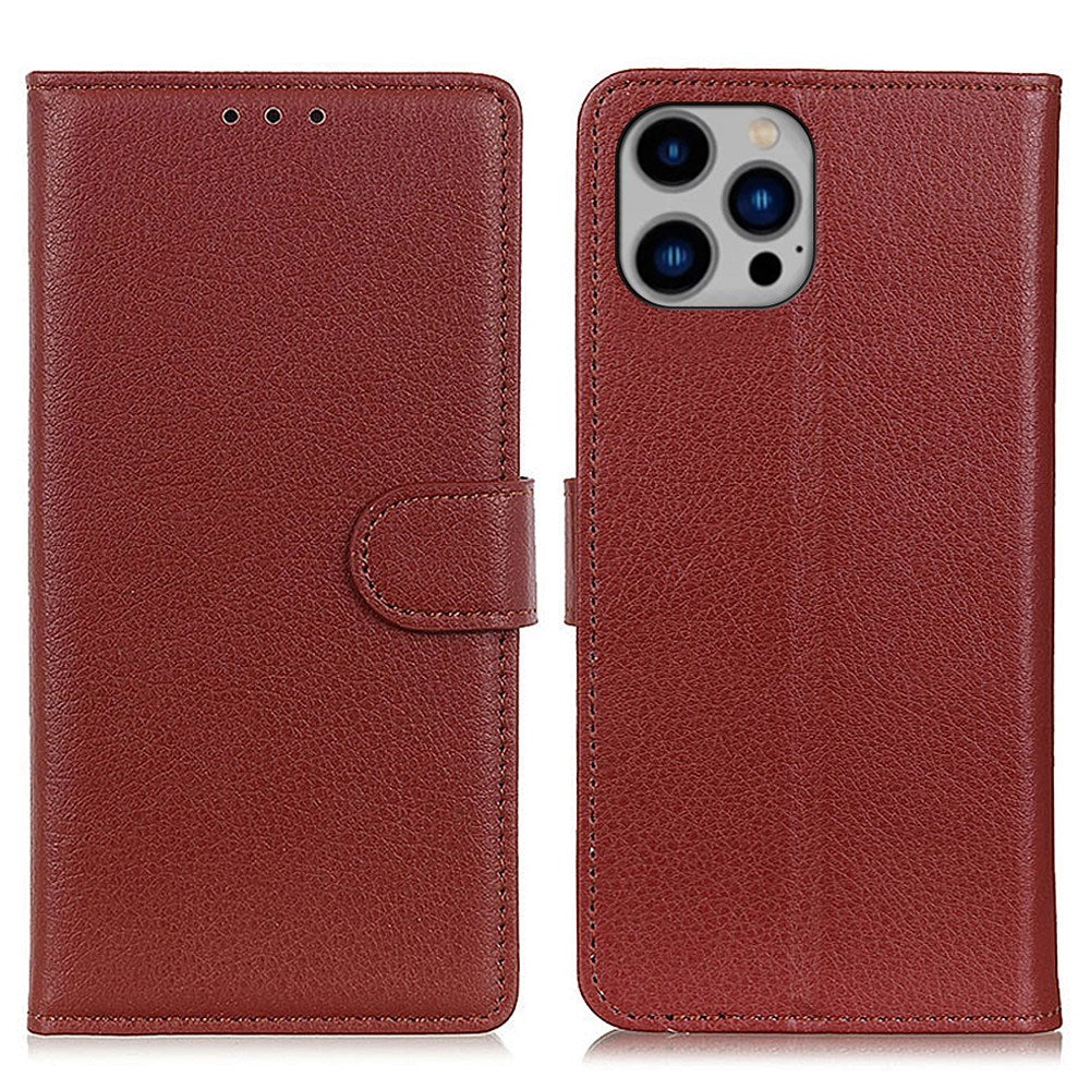 EIDERWOOD iPhone 16 Pro Max Leather Flip Cover m. Veske - Brun