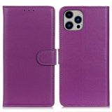 EIDERWOOD iPhone 16 Pro Max Leather Flip Cover m. Lommebok - Lilla
