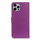 EIDERWOOD iPhone 16 Pro Max Leather Flip Cover m. Lommebok - Lilla