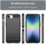 EIDERWOOD iPhone 16e Brushed Carbon Bagside Cover - Sort