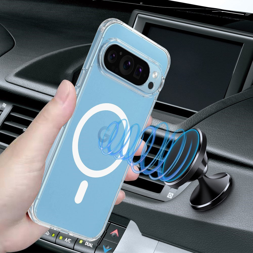 EIDERWOOD Google Pixel 9 Pro XL bakdeksel i hardplast - MagSafe-kompatibel - Gjennomsiktig