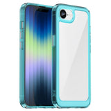 EIDERWOOD iPhone 16e Hybrid Plastik Bagside Cover - Gennemsigtig / Turkis