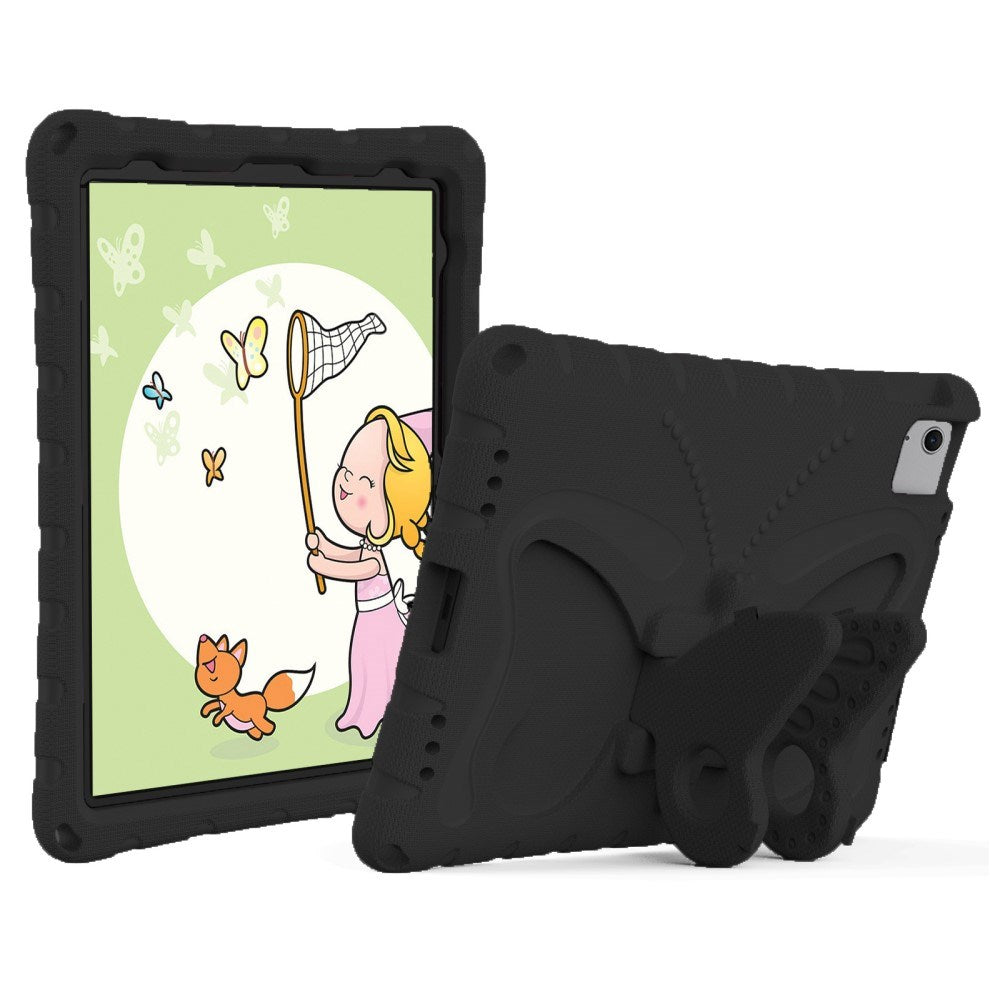 EIDERWOOD iPad Air 11" (2025 / 2024) Butterfly Kickstand Kids Cover m. skulderstropp - svart