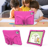EIDERWOOD iPad Air 11" (2025 / 2024) Butterfly Kickstand Kids Cover m. Skulderstropp - Rosa