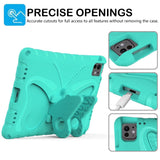 EIDERWOOD iPad Pro 11" (2024) Butterfly Kickstand Kids Cover m. skulderstropp - Mintgrønn