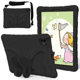 EIDERWOOD iPad Pro 11" (2024) Butterfly Kickstand Kids Cover m. skulderstropp - svart