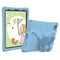 EIDERWOOD iPad Pro 11" (2024) Butterfly Kickstand Kids Cover m. skulderstropp - Lyseblå