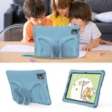 EIDERWOOD iPad Pro 11" (2025 / 2024) Butterfly Kickstand Børne Cover m. Skulderstrop - Lyseblå