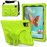 EIDERWOOD iPad Air (2025 / 2024) / Pro 13" (2024) / Pro 12.9" (2022-2018) Butterfly Kickstand barnedeksel m. Skulderstropp - Grønn