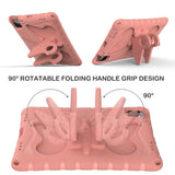 EIDERWOOD iPad Air (2025 / 2024) / Pro 13" (2025 / 2024) / Pro 12.9" (2022-2018) Butterfly Kickstand Børne Cover m. Skulderstrop - Koral