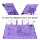 EIDERWOOD iPad Air (2025 / 2024) / Pro 13" (2024) / Pro 12.9" (2022-2018) Butterfly Kickstand barnedeksel m. Skulderstropp - Lilla