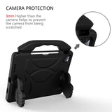 EIDERWOOD iPad Air (2025 / 2024) / Pro 13" (2025 / 2024) / Pro 12.9" (2022-2018) Børne Cover - Thumb Kickstand Bagside Cover - Sort