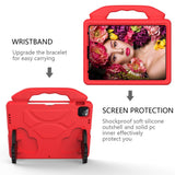 EIDERWOOD iPad Air (2025 / 2024) / Pro 13" (2025 / 2024) / Pro 12.9" (2022-2018) Børne Cover - Thumb Kickstand Bagside Cover - Rød