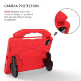 EIDERWOOD iPad Air (2025 / 2024) / Pro 13" (2025 / 2024) / Pro 12.9" (2022-2018) Børne Cover - Thumb Kickstand Bagside Cover - Rød