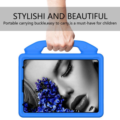 EIDERWOOD iPad Air (2025 / 2024) / Pro 13" (2024) / Pro 12.9" (2022-2018) Barnetui - Tommelstøtte bakdeksel - blå