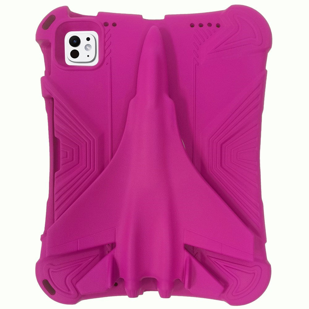 EIDERWOOD iPad Pro 11" (2025 / 2024) Flyvemaskine Cover m. Ståfunktion - Lyserød