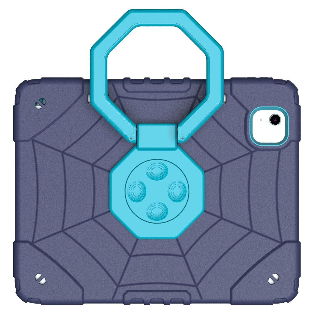 EIDERWOOD iPad Air 11" (2025 / 2024) Børne Bagside Cover m. Kickstand & Håndtag - Mørkeblå