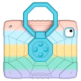 EIDERWOOD iPad Air 11" (2025 / 2024) Bakdeksel for barn m. Stativ og håndtak - Rainbow