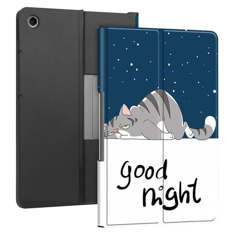 EIDERWOOD Lenovo Tab Plus 11,5" vegansk skinndeksel - mønster - kat