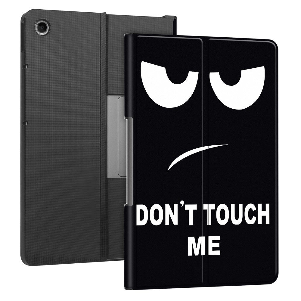 EIDERWOOD Lenovo Tab Plus 11,5" vegansk skinndeksel - mønster - "Don't Touch Me"