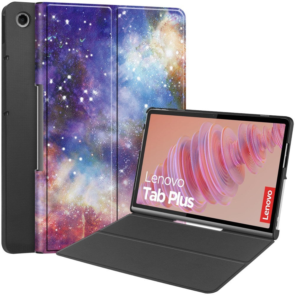 EIDERWOOD Lenovo Tab Plus 11,5" vegansk skinndeksel - mønster - Galaxy