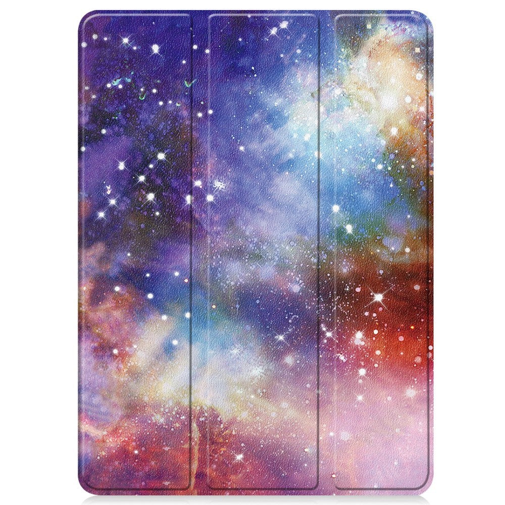 EIDERWOOD OnePlus Pad 2 Tri-Fold Faux Leather Flip Cover m. Søvnfunksjon - Galaxy