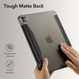 iPad Pro 11" (2024) ESR Tri-Fold Flip Cover med plass til Apple Pencil - Svart