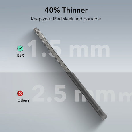 iPad Pro 11" (2024) ESR Hybrid-deksel - Gjennomsiktig / svart