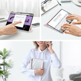 Samsung Galaxy Tab S10 Ultra støtsikkert flipdeksel m. Penneholder - DUX DUCIS TOBY Series - Rosa