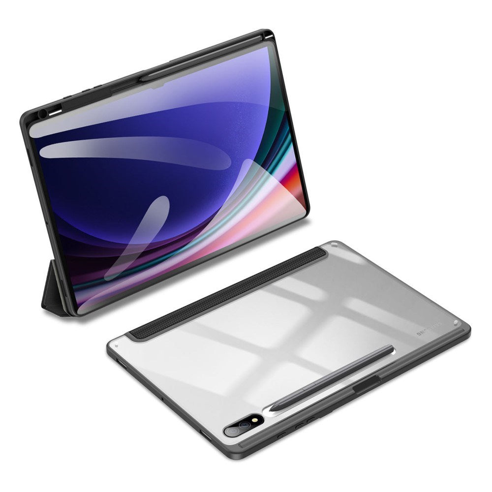 Samsung Galaxy Tab S10 Plus støtsikkert flipdeksel m. Penneholder - DUX DUCIS TOBY Series - Svart