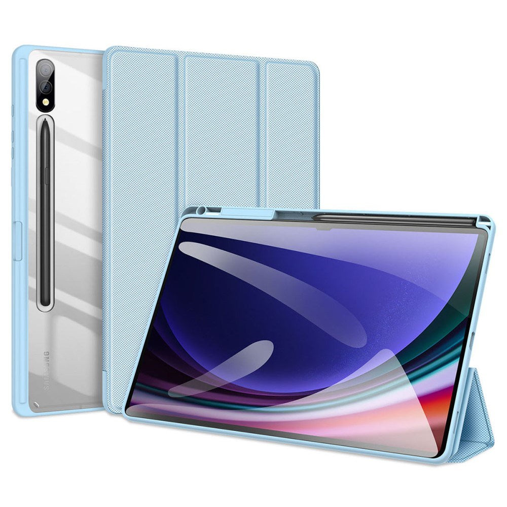 Samsung Galaxy Tab S10 Plus støtsikkert flipdeksel m. Penneholder - DUX DUCIS TOBY Series - Blå