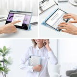 Samsung Galaxy Tab S10 Plus støtsikkert flipdeksel m. Penneholder - DUX DUCIS TOBY Series - Blå