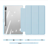 Samsung Galaxy Tab S10 Plus støtsikkert flipdeksel m. Penneholder - DUX DUCIS TOBY Series - Blå