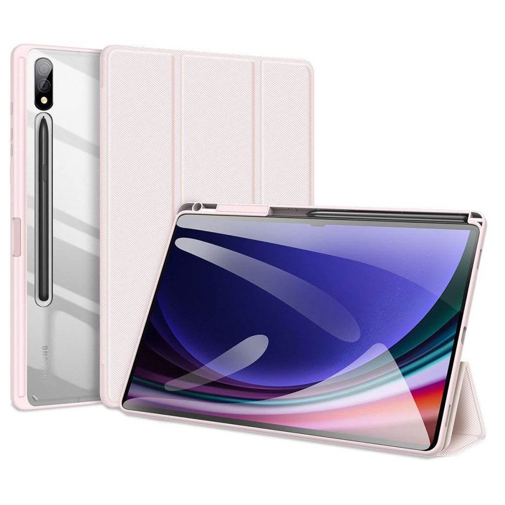 Samsung Galaxy Tab S10 Plus støtsikkert flipdeksel m. Penneholder - DUX DUCIS TOBY Series - Rosa